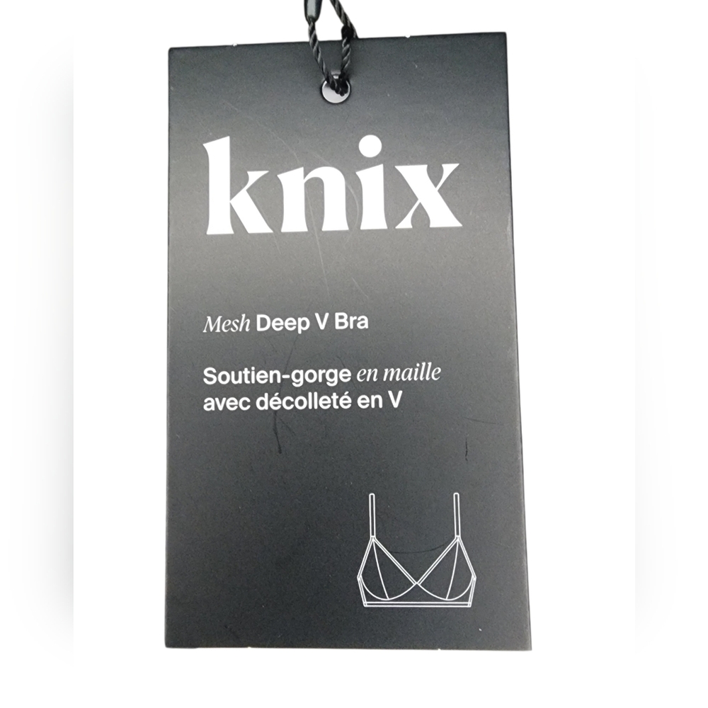 NWT Knix Mesh Deep V Bra Limited Edition Cheetah Print, Womens Small+ - Picture 4 of 6